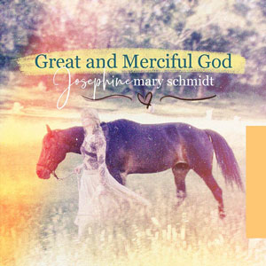 A photograph of Josephine leading one of her horses on her property in Australia before coming to know the Lord Jesus.